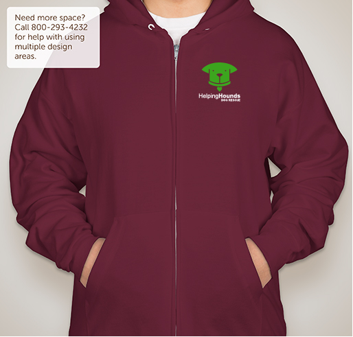 Helping Hounds Fall Apparel Fundraiser - unisex shirt design - front