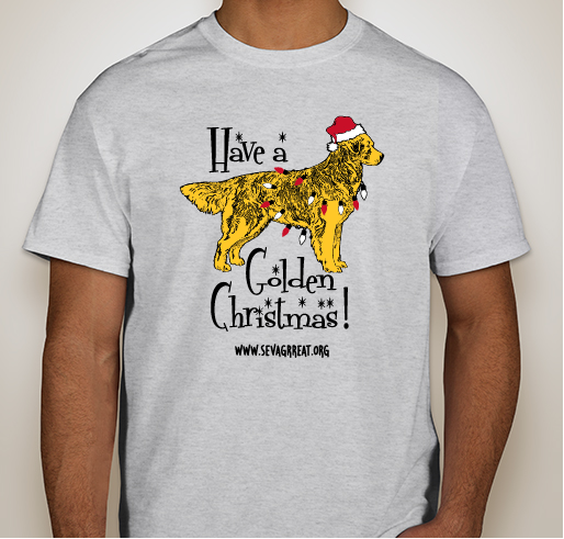 Have a Golden Christmas! Fundraiser - unisex shirt design - front