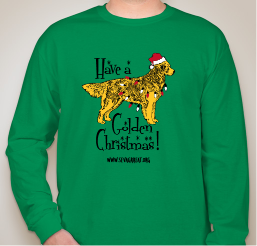 Have a Golden Christmas! Fundraiser - unisex shirt design - front