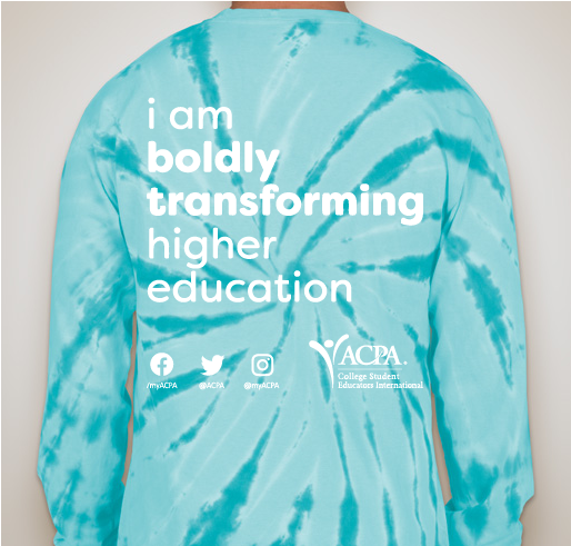 ACPA Boldly Transforming Tie Dye Shirt Fundraiser - unisex shirt design - back