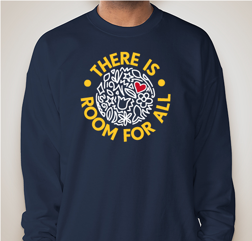 Room for All - crewneck sweatshirt Fundraiser - unisex shirt design - front