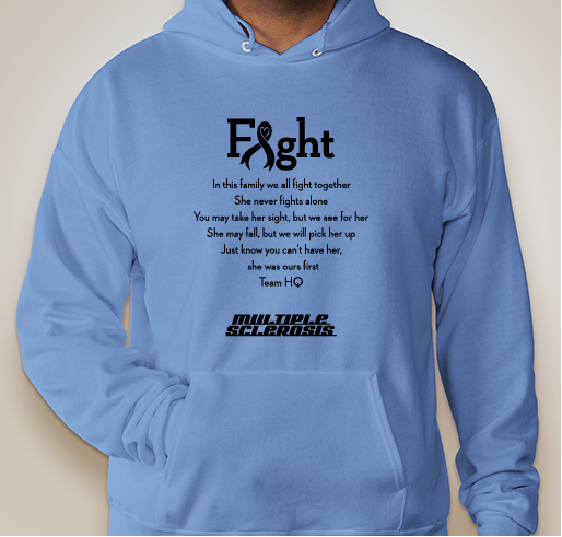 Fight with HQ Fundraiser - unisex shirt design - front
