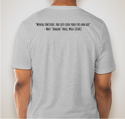 Miles for Matt Rossi Fundraiser - unisex shirt design - back
