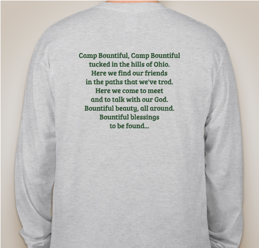 Camp Bountiful T-shirts & Hoodie Fundraiser - unisex shirt design - back