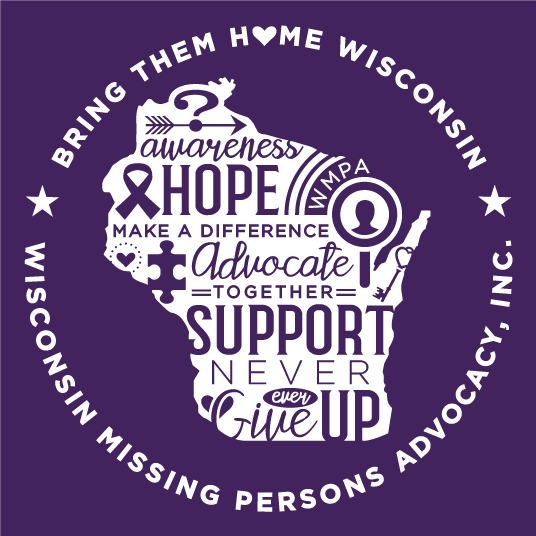 2021 Missing Persons Awareness Campaign shirt design - zoomed