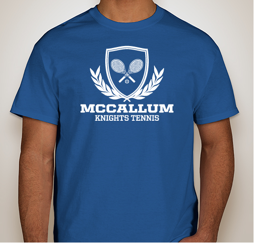 MAC Knight's Tennis Spirit Wear Fundraiser - unisex shirt design - front