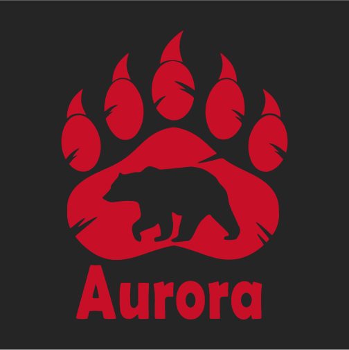 Aurora School Mask Fundraiser - Youth Size shirt design - zoomed