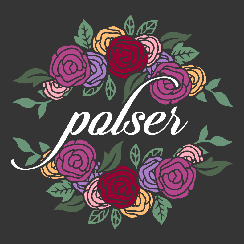 Polser Spirit Wear PTA Flower Design Fundraiser shirt design - zoomed