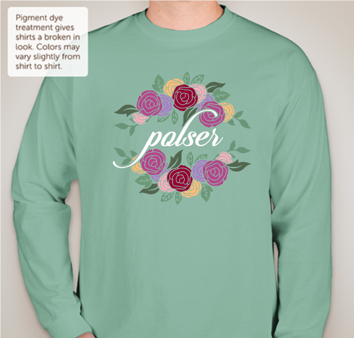 Polser Spirit Wear PTA Flower Design Fundraiser Fundraiser - unisex shirt design - front