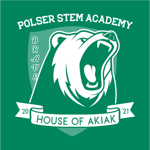 Polser Spirit Wear - House of Akiak shirt design - zoomed