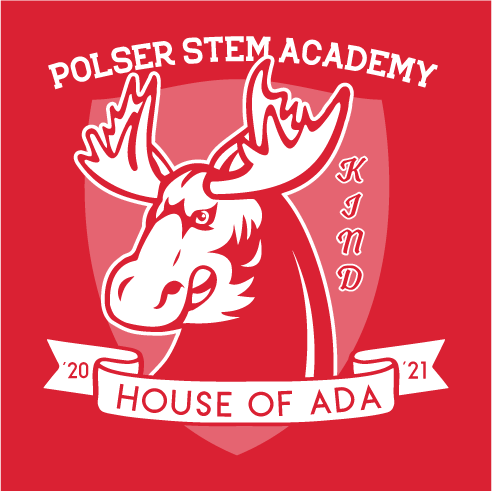 Polser Spirit Wear - House of Ada shirt design - zoomed