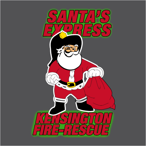 Kensington Fire Santa's Express Shirt shirt design - zoomed
