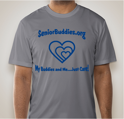 SeniorBuddies.org (NFP) | My Buddies and Me...Just Care! Seniors, Buddies, Mentors Working Together! Fundraiser - unisex shirt design - front