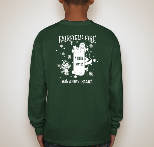 Fairfield Firefighters Charitable - Santa Express shirt design - zoomed