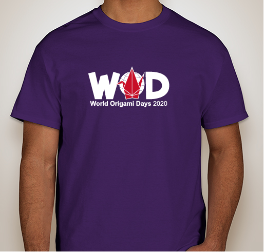 World Origami Days 2020 T-shirt Fundraiser - unisex shirt design - front