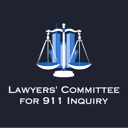 Lawyers Committee for 911 Inquiry shirt design - zoomed