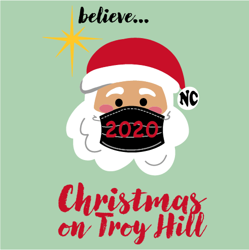 Christmas on Troy Hill shirt design - zoomed