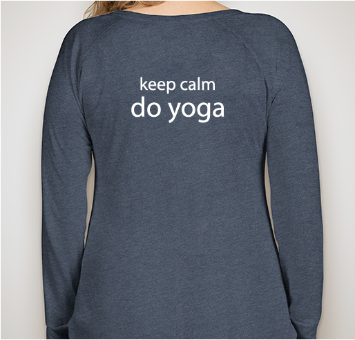 Keep calm - do Yoga! Fundraiser - unisex shirt design - back