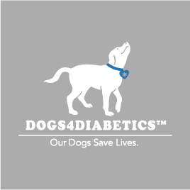 NICST: Dogs4Diabetics shirt design - zoomed