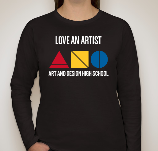 Art & Design LOVE AN ARTIST Fundraiser - unisex shirt design - front