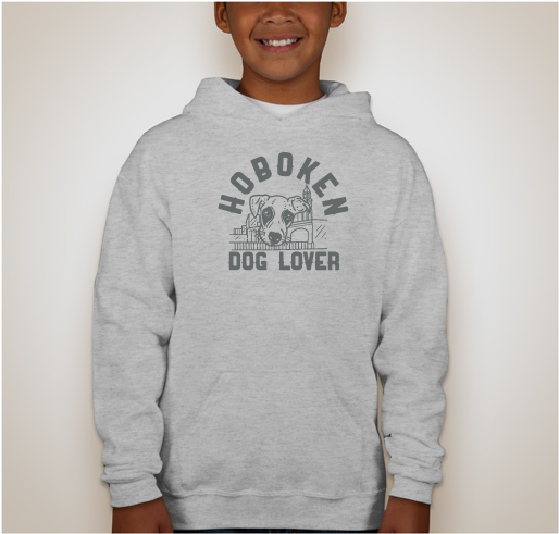 Hoboken Dog Lover Hoodie Fundraiser - unisex shirt design - back
