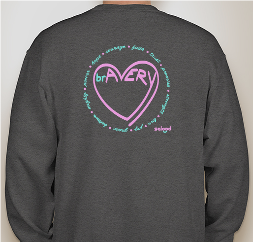 Avery + Salood Fundraiser - unisex shirt design - back