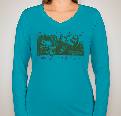 Hurricane Dorian Survivors, Doug and Ginger The Turtles for Abaco Strong Fundraiser - unisex shirt design - front
