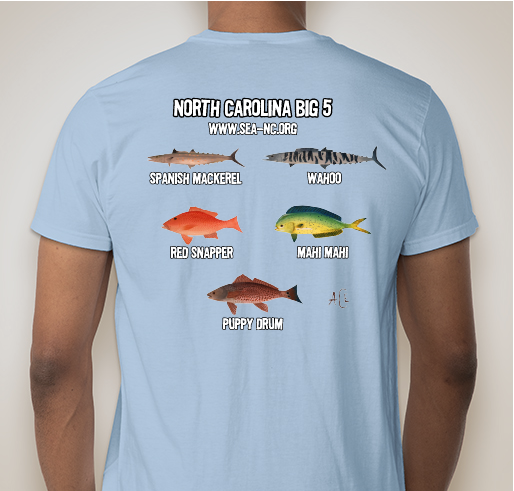 Sea NC with a new Tee! Jubilee! Fundraiser - unisex shirt design - back