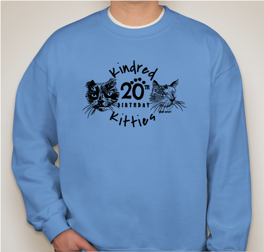 Kindred Kitties 20th Birthday Fundraiser - unisex shirt design - front