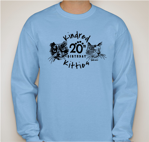 Kindred Kitties 20th Birthday Fundraiser - unisex shirt design - front